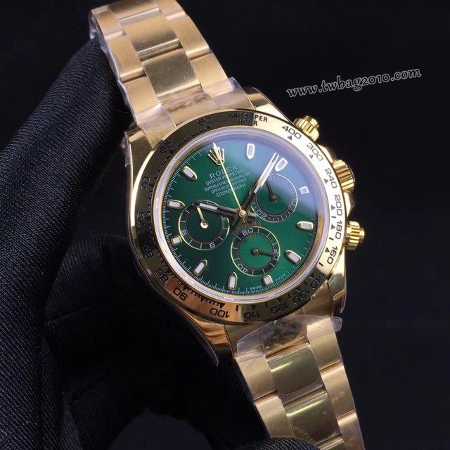 勞力士複刻手錶 灰白金迪 玫瑰金迪 黃金迪 熊貓迪 綠金迪 Rolex迪通拿新品男士腕表  gjs1723